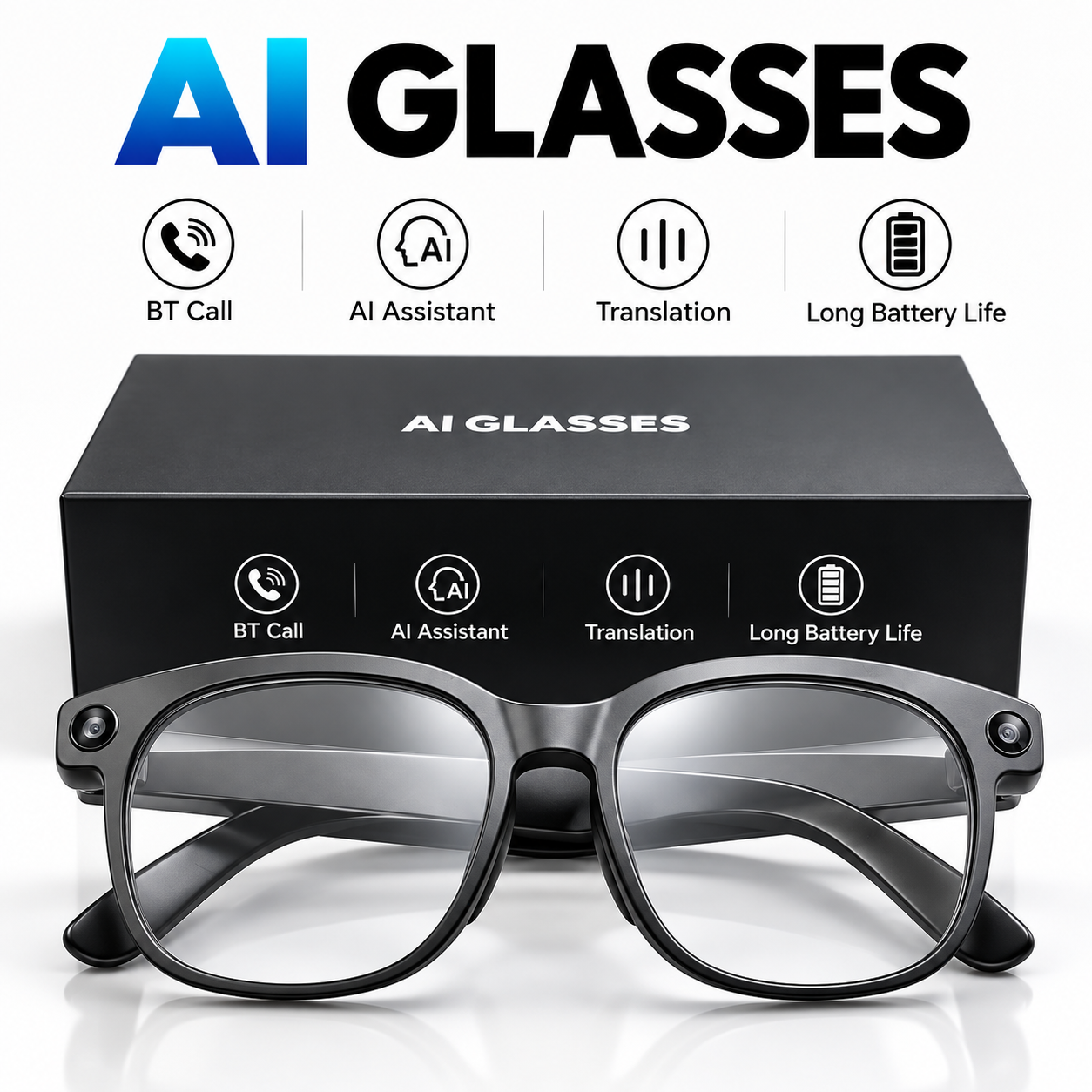 AI Glasses: Smart Technology for Calls, AI Assistance & Translation