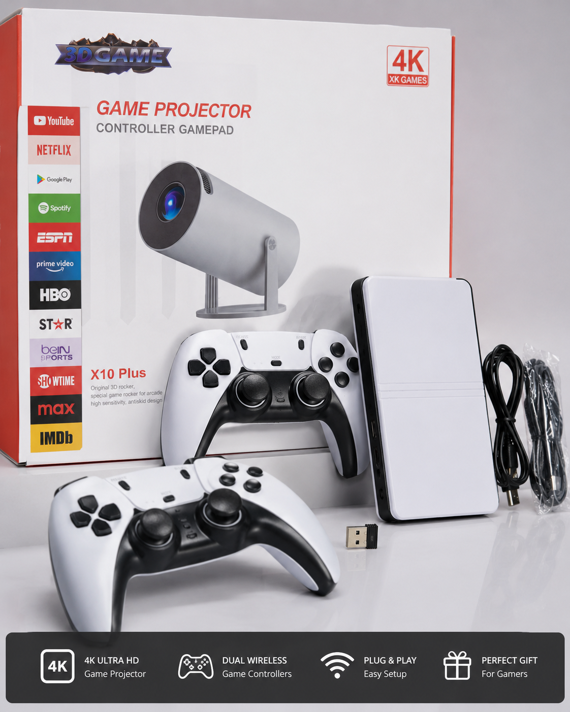 Turn Any Room Into a Gaming Theater with the X10 Plus 4K Game Projector