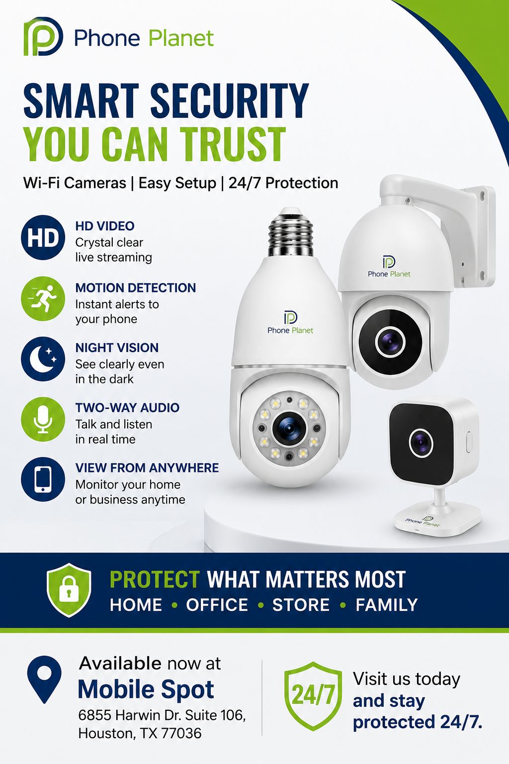 Smart Wi-Fi Security Cameras in Houston