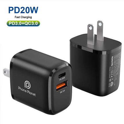 Phone Planet 20W USB-C PD Wall Charger Dual Port