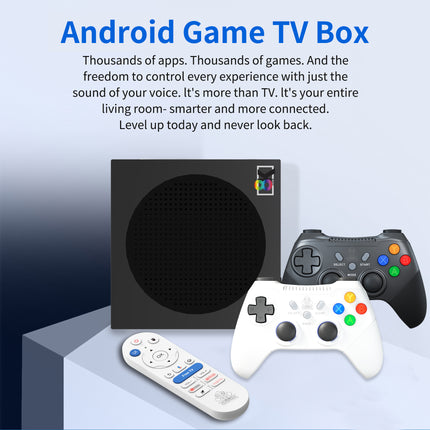 G8 Max 8K Android TV Box & Retro Gaming Console with WiFi 6 and Wireless Controller