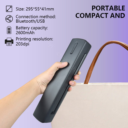 Portable Wireless A4 Thermal Printer and Tattoo Transfer Printer A4 Bluetooth Thermal Stencil Printer for Tattoo Artists