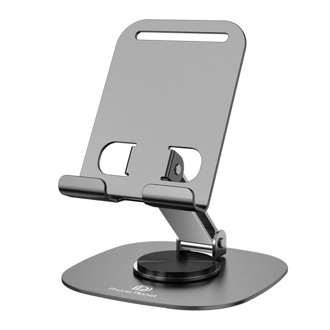 360° Rotation Folding Bracket & Adjustable Aluminum Phone & Tablet Stand – Foldable Holder for iPhone, iPad, Samsung & Tablets