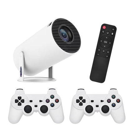 X10 Plus 4K Game Projector Console – 20,000+ Retro Games, Dual Wireless Controllers, 130" Screen 16gb