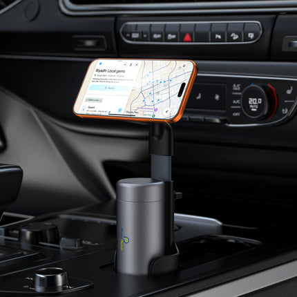 Universal Magnetic Car Cup Holder Mount – 360° Adjustable Phone Holder