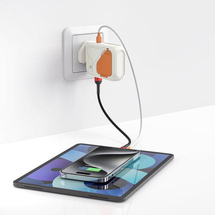 Phone Planet 10000mAh AC Plug Magnetic Wireless Power Bank – Built-In Charger