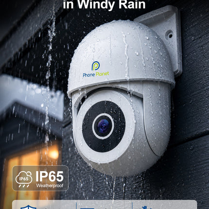 5G Dual-Band PTZ WiFi Security Camera Outdoor 3MP HD AI Motion Detection Night Vision IP65 Waterproof