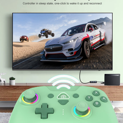 Wireless RGB Bluetooth Game Controller for PS4,Nintendo Switch, OLED, Lite, Steam Deck, PC, Android & iOS