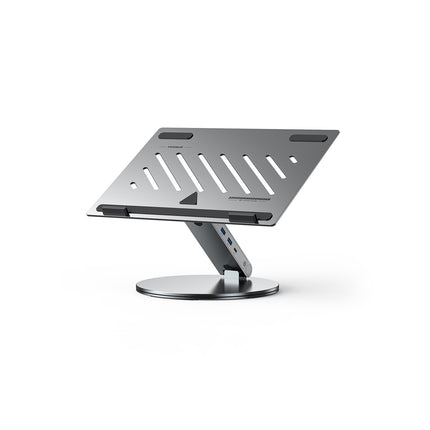 B4 Pro 360° Rotating Adjustable Aluminum Laptop Stand with 6-in-1 USB-C Dock
