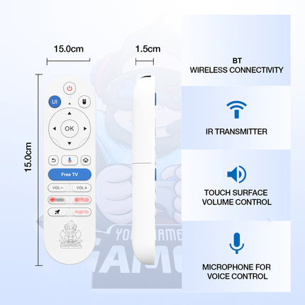 G8 Max 8K Android TV Box & Retro Gaming Console with WiFi 6 and Wireless Controller