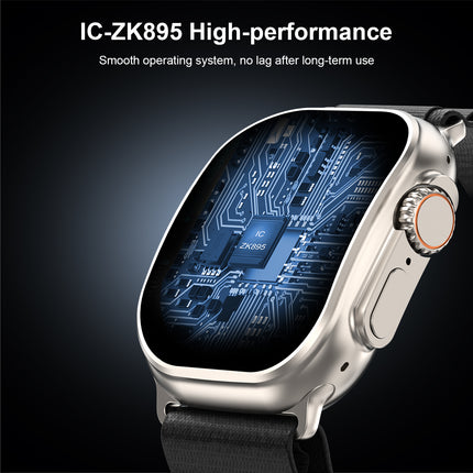 Ultra Smart Watch 2.01" curved HD Display | Bluetooth Calling | Fitness & Health Tracker