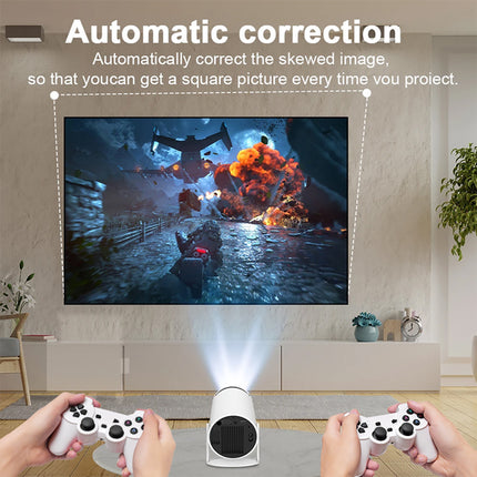 X10 Plus 4K Game Projector Console – 20,000+ Retro Games, Dual Wireless Controllers, 130" Screen 16gb