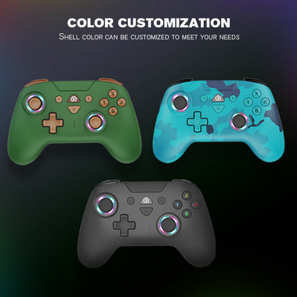 Wireless RGB Bluetooth Game Controller for PS4,Nintendo Switch, OLED, Lite, Steam Deck, PC, Android & iOS