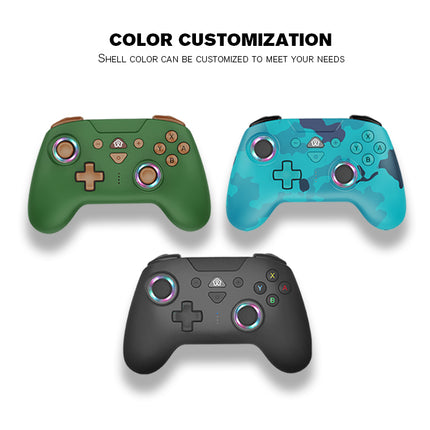 Wireless RGB Bluetooth Game Controller for PS4,Nintendo Switch, OLED, Lite, Steam Deck, PC, Android & iOS