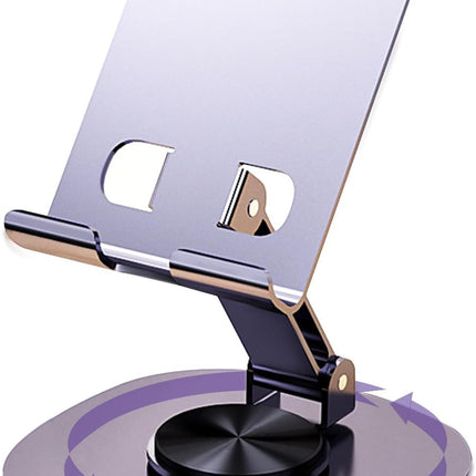 360° Rotation Folding Bracket & Adjustable Aluminum Phone & Tablet Stand – Foldable Holder for iPhone, iPad, Samsung & Tablets