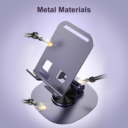 360° Rotation Folding Bracket & Adjustable Aluminum Phone & Tablet Stand – Foldable Holder for iPhone, iPad, Samsung & Tablets