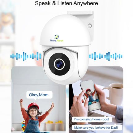5G Dual-Band PTZ WiFi Security Camera Outdoor 3MP HD AI Motion Detection Night Vision IP65 Waterproof