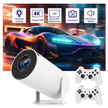 X10 Plus 4K Game Projector Console – 20,000+ Retro Games, Dual Wireless Controllers, 130" Screen 16gb