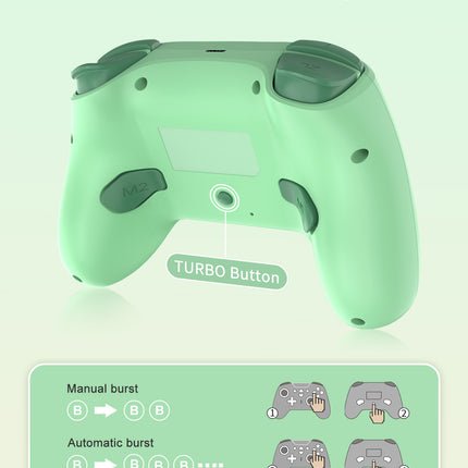 Wireless RGB Bluetooth Game Controller for PS4,Nintendo Switch, OLED, Lite, Steam Deck, PC, Android & iOS