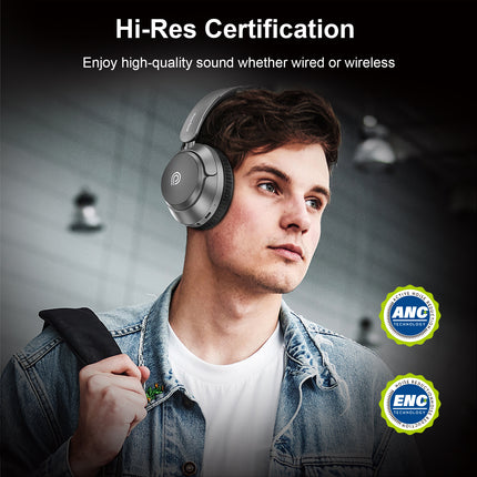 Phone Planet PP-HP05-GY Wireless Bluetooth Headphones – Active Noise Cancellation (ANC) – Gray
