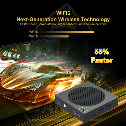 G8 Max 8K Android TV Box & Retro Gaming Console with WiFi 6 and Wireless Controller