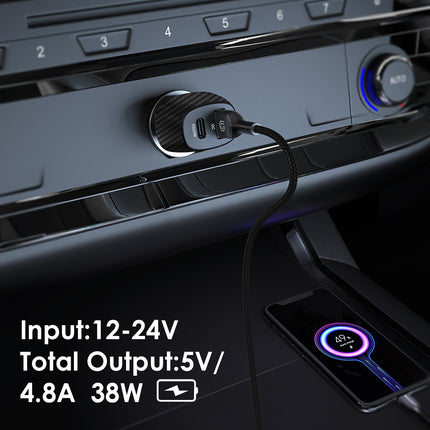 Phone Planet 38W Dual USB Fast Car Charger
