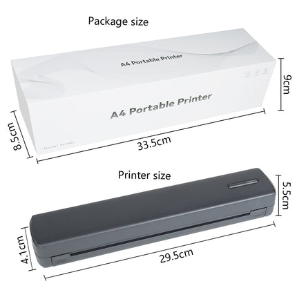 Portable Wireless A4 Thermal Printer and Tattoo Transfer Printer A4 Bluetooth Thermal Stencil Printer for Tattoo Artists
