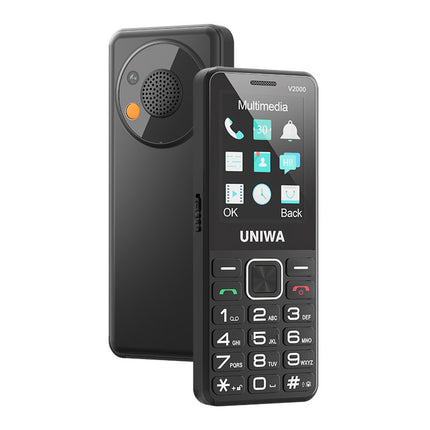 UNIWA V2000 4G Unlocked Senior Phone – 2.4" Display, Big Buttons, SOS, Dual SIM & 1700mAh Battery