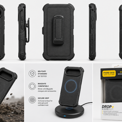 iPhone 17 Air Heavy Duty MagSafe Case – Drop Protection