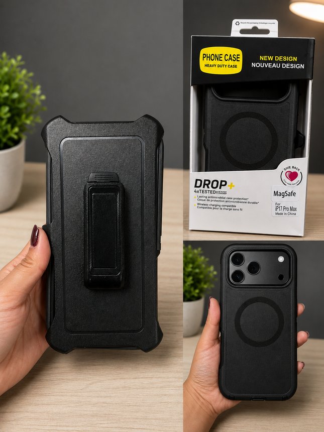 DROP+ Heavy Duty MagSafe Case for iPhone 17 Pro Max – Shockproof Protective Cover