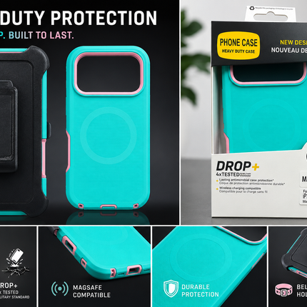 DROP+ Heavy Duty MagSafe Case for iPhone 17 Pro Max – Shockproof Protective Cover