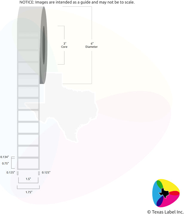 1/2” x 1-7/8” Direct Thermal Price & Shelf Labels for Most Label Printers (Except Brother & DYMO) – 500 Labels/Roll (2 Rolls) Total 1000 labels
