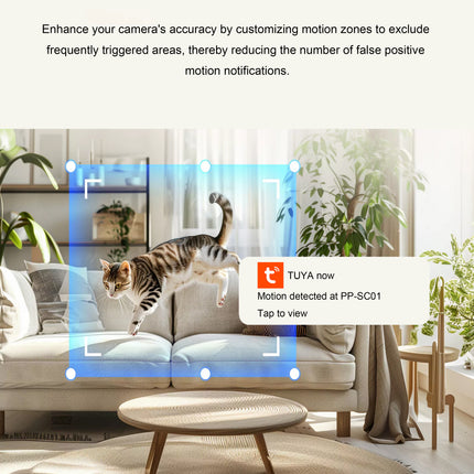 3MP Smart WiFi Pan & Tilt Security Camera – Two-Way Audio, Motion Detection, Night Vision