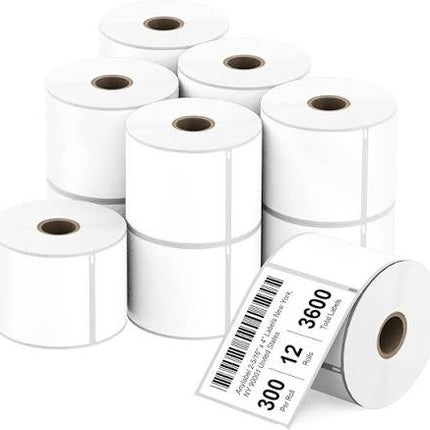 2-5/16” x 4” Direct Thermal Shipping Labels for Most Label Printers (Except Brother & DYMO) – 500 Labels/Roll (2 Rolls) Total 1000 Labels.