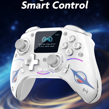 SH-2403 Wireless Gaming Controller with HD Display, Hall Effect Joysticks & RGB Lighting