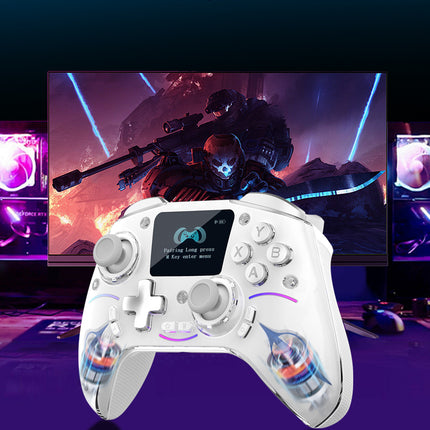 SH-2403 Wireless Gaming Controller with HD Display, Hall Effect Joysticks & RGB Lighting