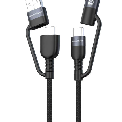 Phone Planet Braided 4-in-1 Fast Cable