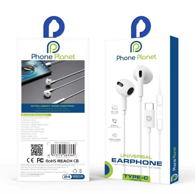 Phone Planet Type-C Wired Earphones