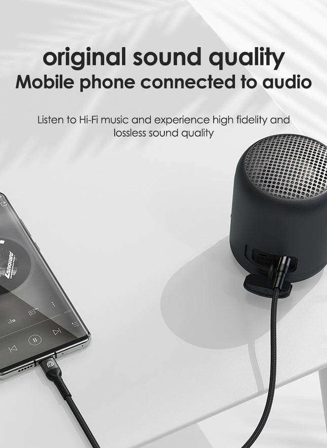 Phone Planet USB-C to 3.5mm AUX Braided Audio Cable 1.2M