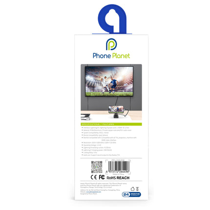 Phone Planet Lightning to HDMI HDTV Cable 1.8M