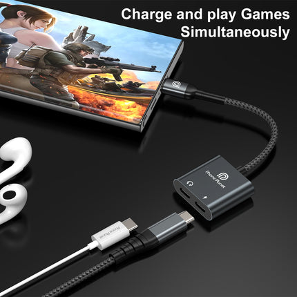 Phone Planet USB-C Audio & Charging Adapter 3-in-1