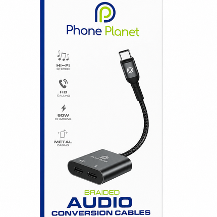 Phone Planet USB-C Audio & Charging Adapter 3-in-1