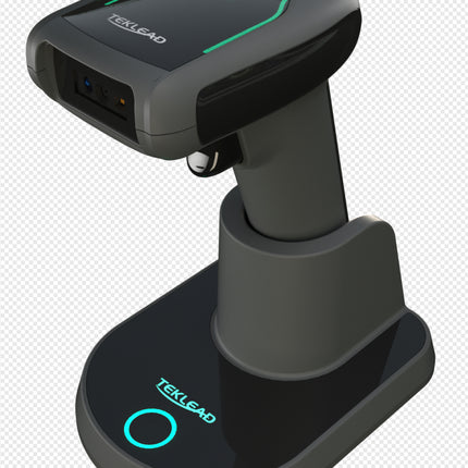 T-3030H Wireless 2D Barcode Scanner with Charging Cradle | Bluetooth & 2.4G USB Barcode Reader