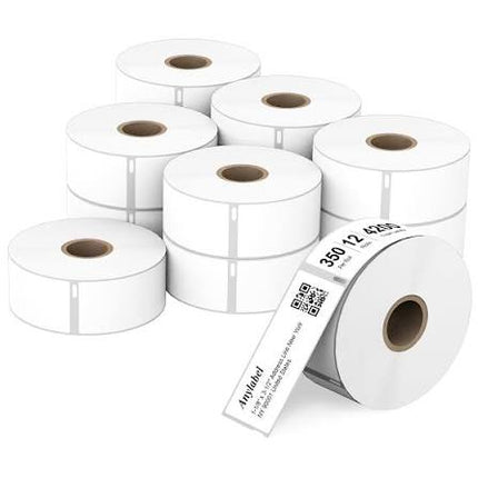 1-1/8” x 3-1/2” Direct Thermal Barcode Labels for Most Label Printers (Except Brother & DYMO) – 500 Labels/Roll (2 Rolls) Total 1000 labels