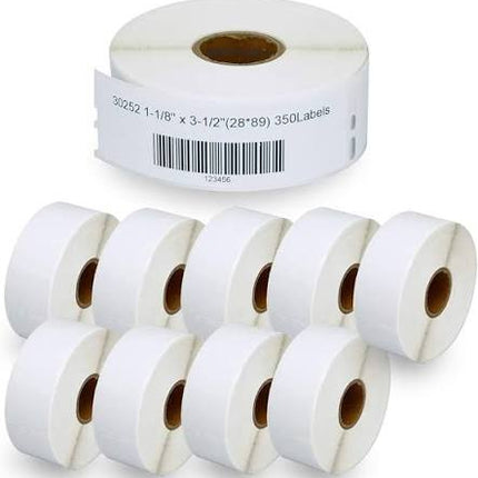 1-1/8” x 3-1/2” Direct Thermal Barcode Labels for Most Label Printers (Except Brother & DYMO) – 500 Labels/Roll (2 Rolls) Total 1000 labels