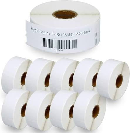 1-1/8” x 3-1/2” Direct Thermal Barcode Labels for Most Label Printers (Except Brother & DYMO) – 500 Labels/Roll (2 Rolls) Total 1000 labels