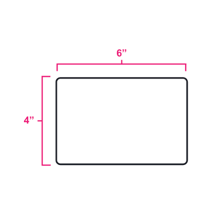 4” x 6” Direct Thermal Shipping Labels for Most Label Printers (Except Brother & DYMO) – 300 Labels/Roll (2 Rolls) total 600 labels