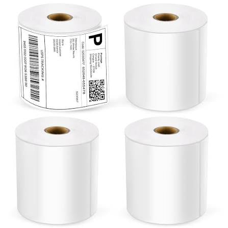 4” x 6” Direct Thermal Shipping Labels for Most Label Printers (Except Brother & DYMO) – 300 Labels/Roll (2 Rolls) total 600 labels