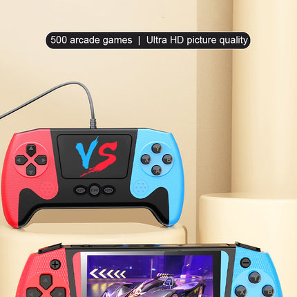 Q21 Retro Handheld Game Console with Dual Controller Support – 500 Built-in Games
