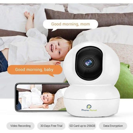 3MP Smart WiFi Pan & Tilt Security Camera – Two-Way Audio, Motion Detection, Night Vision